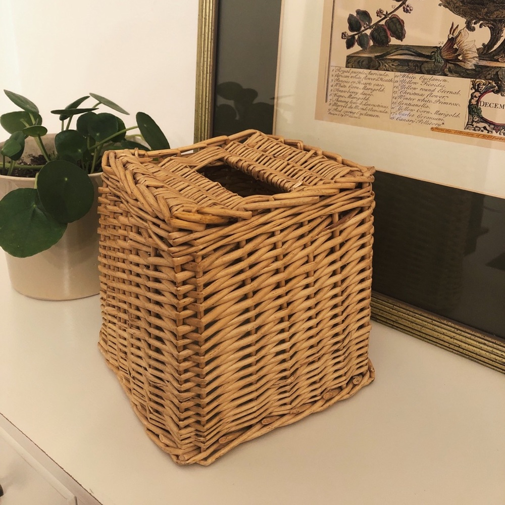 Wicker Tissue Box Cover